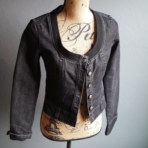 Armani Exchange Cropped Jean Jacket
